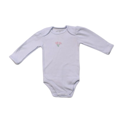 Colan Manga Longa Bordado Flor 0403177 - Estilinho