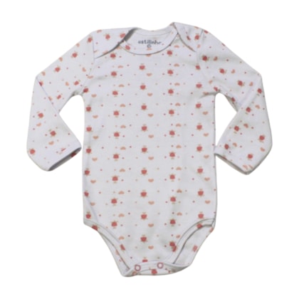 Colan Manga Longa Estampado Flor  0403173 - Estilinho