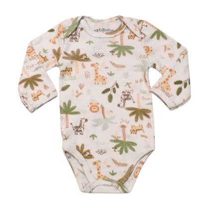 Colan Manga Longa Estampado Safari  0403170 - Estilinho