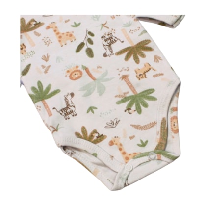 Colan Manga Longa Estampado Safari  0403170 - Estilinho