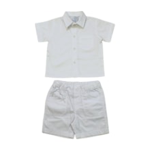 Conjunto Batizado Masculino Curto 003 - Sylvaz