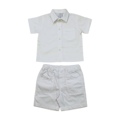 Conjunto Batizado Masculino Curto 003 - Sylvaz