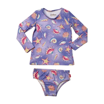 Conjunto Biquini Estampado Fundo do Mar 57254 - Kamylus