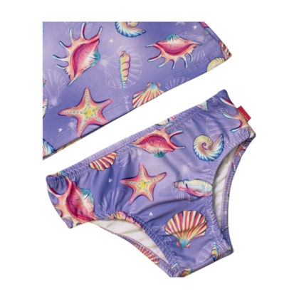 Conjunto Biquini Estampado Fundo do Mar 57254 - Kamylus