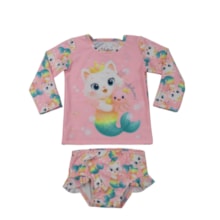 Conjunto Biquini Estampado Gatinha 54042 - Kamylus