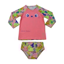 Conjunto Biquini Manga Longa Estampado Bichos 53846 - Kamylus