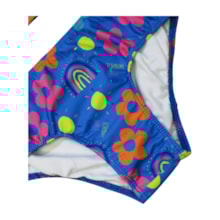 Conjunto Biquini Manga Longa Estampado Flores 57253 - Kamylus