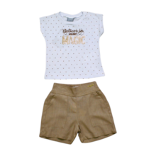Conjunto Blusa Cotton e Shorts Linho 27672 - Angerô