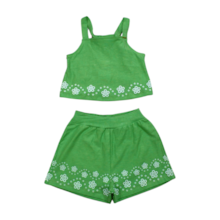 Conjunto Blusa de Alça e Shorts Flamê com Barrado 3157 - Fakini