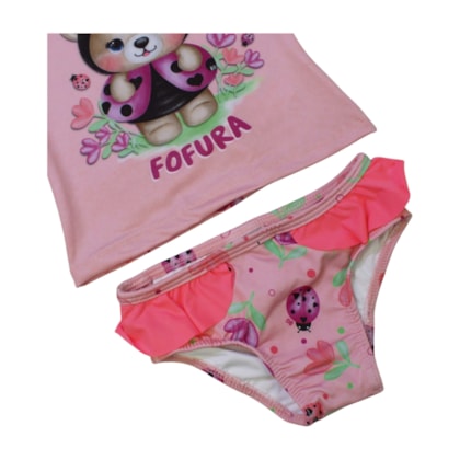 Conjunto Blusa e Biquini Manga Longa Estampa Ursa 12846 - Boca Grande 