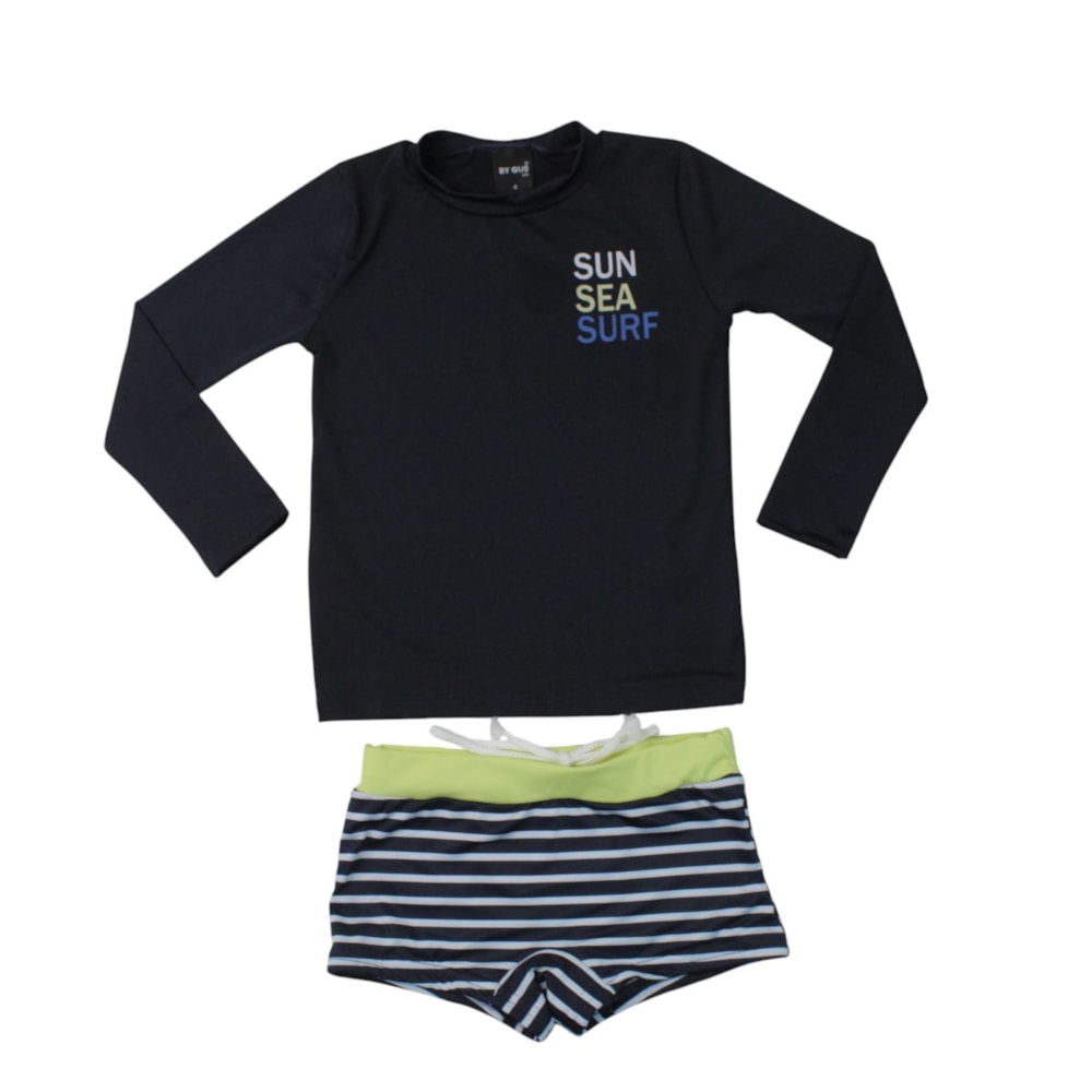 Conjunto Blusa e Sunga Boxer Listrada 8505 - By Gus