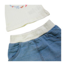 Conjunto Blusa Regata e Saia Jeans com Short Interno 67271 - Milli e Nina