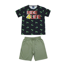 Conjunto Camiseta e Bermuda Moletinho Sortidos 9000163 - Pipa