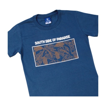 Conjunto Camiseta Estampa South e Bermuda Tecido 18297 - Teddy 