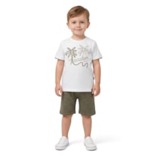 Conjunto Camiseta Estampa Vocation e Bermuda Moletinho A0554 - Alakazoo