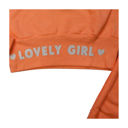 Conjunto em Moletom Feminino Capuz Lovely Girl 14868 - Abrange