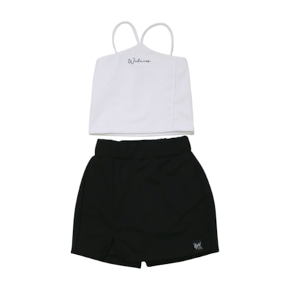 Conjunto Feminino Blusa Alça Shorts Saia Jackar - 2583 - itgirl 