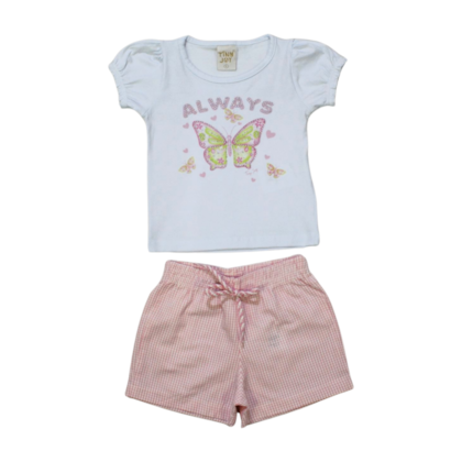 Conjunto Feminino Blusa Always e Shorts Tecido 11328 - Tiny Joy 