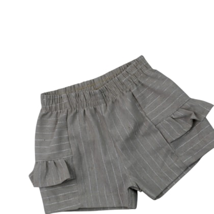 Conjunto Feminino Blusa Bordada Manga e Shorts - 37421 - Angerô