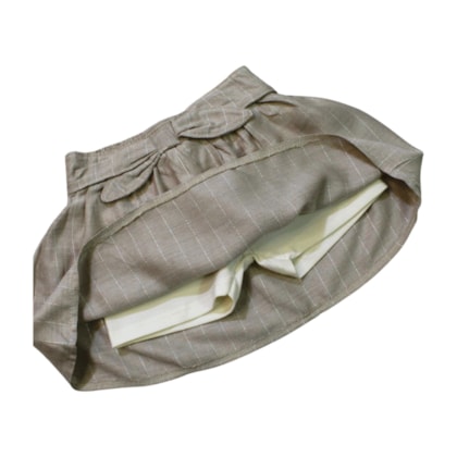 Conjunto Feminino Blusa Bordado Coração e Saia Tecido 4730 - Dila