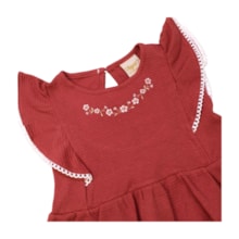 Conjunto Feminino Blusa Bordado Flores e Shorts 37084 - Angerô 