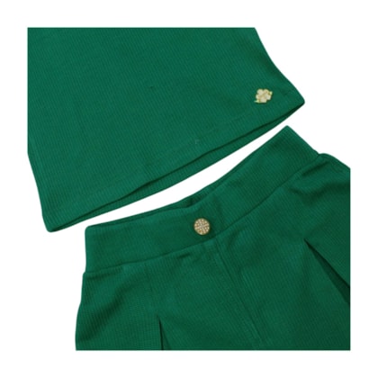 Conjunto Feminino Blusa com Bordado e Shorts 37256 - Angerô  