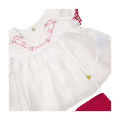 Conjunto Feminino Blusa com Bordado e Shorts Tecido 60643 - D+ Baby 