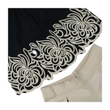 Conjunto Feminino Blusa com Estampa e Shorts Moletinho 2001048 - Milon