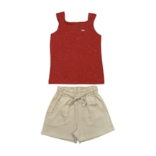 Conjunto Feminino Blusa com Glitter e Shorts 25166 - Rollu