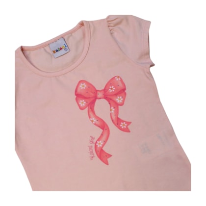 Conjunto Feminino Blusa com Laço e Saia Moletinho 11901 - Kaiani  