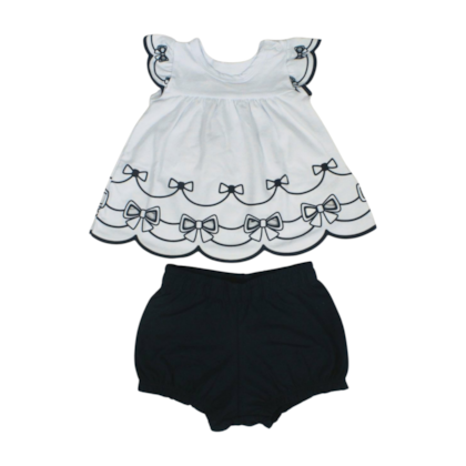 Conjunto Feminino Blusa com Laços e Shorts 2000934 - Milon 