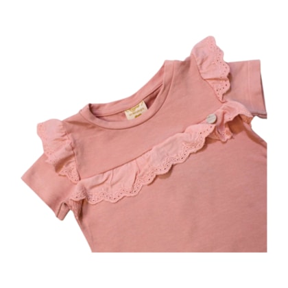 Conjunto Feminino Blusa com Lesi e Shorts Tweed 37090 - Angerô 