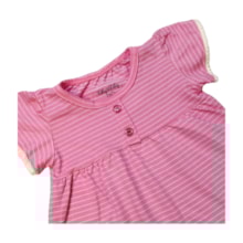 Conjunto Feminino Blusa com Listras e Shorts Moletinho 43152 - Kely Kety 