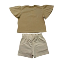Conjunto Feminino Blusa com Strass e Shorts 25310 - Two Colors