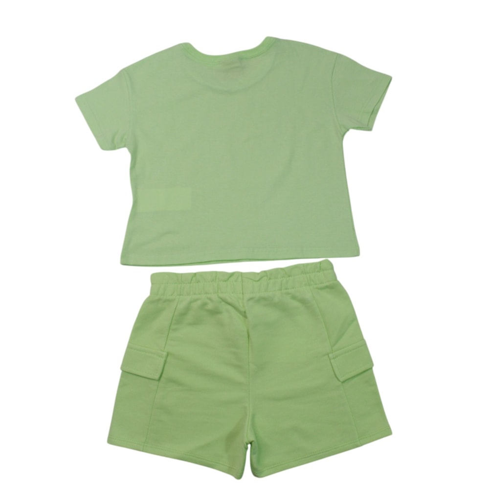 Conjunto Feminino Blusa com Strass e Shorts 27104 - Rollu