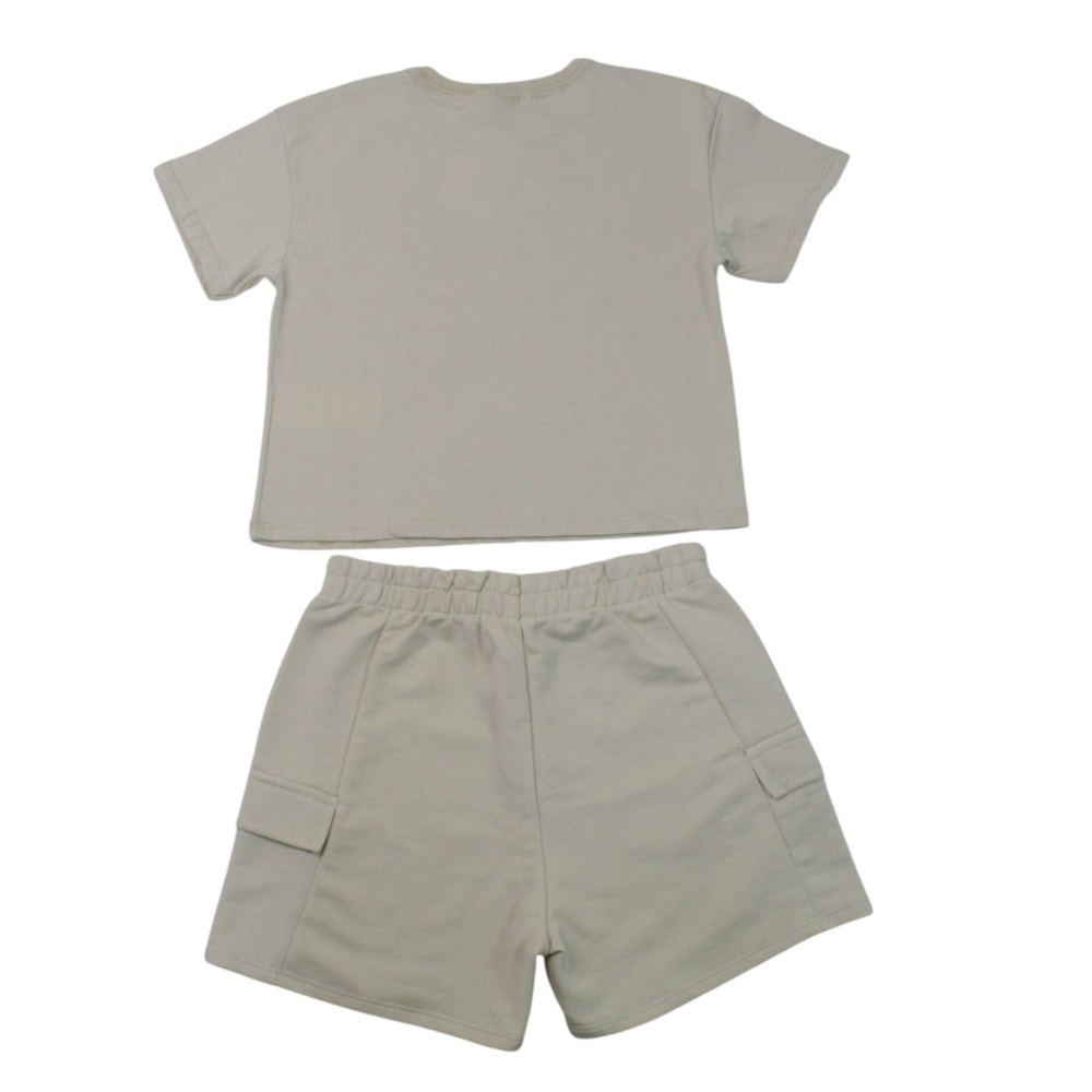Conjunto Feminino Blusa com Strass e Shorts 27104 - Rollu