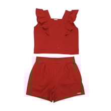Conjunto Feminino Blusa com Strass e Shorts A5230 - Alakazoo  