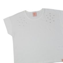 Conjunto Feminino Blusa com Strass e Shorts Saia 46204 - Kely Kety