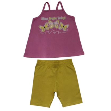 Conjunto Feminino Blusa e Bermuda Sortido 9002840 - Pipa