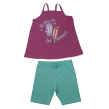 Conjunto Feminino Blusa e Bermuda Sortido 9002852 - Pipa