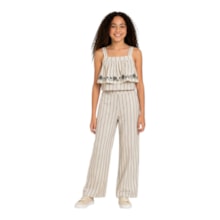 Conjunto Feminino Blusa e Calça Listrada A0292 - Alakazoo