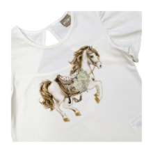 Conjunto Feminino Blusa e Legging Estampada Cavalos 2001047 - Milon    