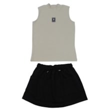 Conjunto Feminino Blusa e Saia com Bolso 27118 - Rollu
