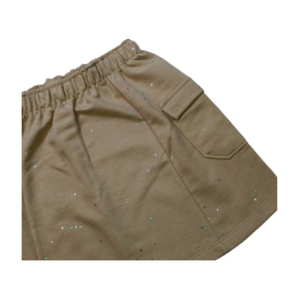 Conjunto Feminino Blusa e Saia com Brilho 25338 - Two Colors  