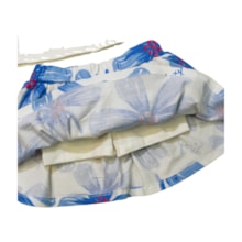 Conjunto Feminino Blusa e Saia Estampada Flores 9250 - Livy  