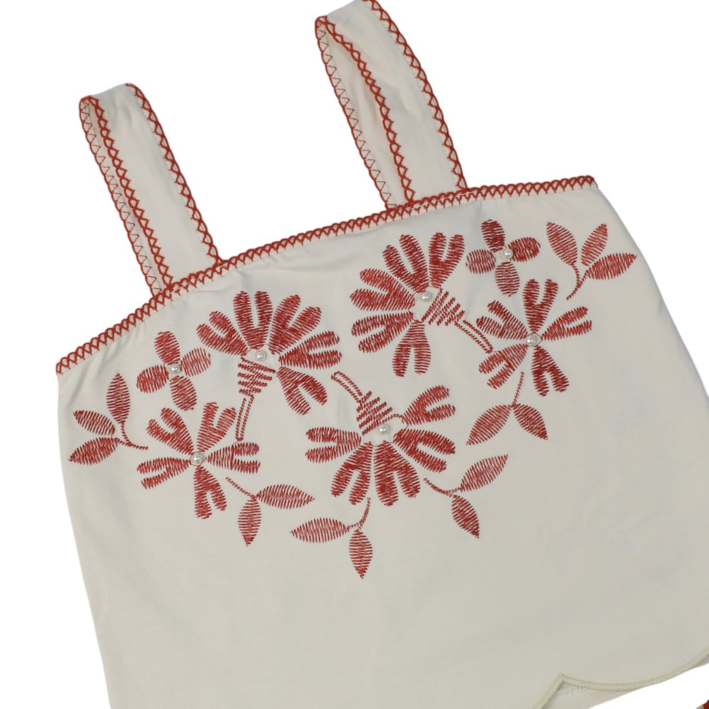 Conjunto Feminino Blusa e Saia Estampada Folhas 2002049 - Milon