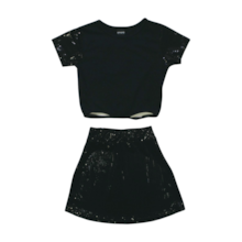 Conjunto Feminino Blusa e Saia Foil 5000076 - Amora 