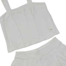 Conjunto Feminino Blusa e  Saia Jacquard 23608 - Modme