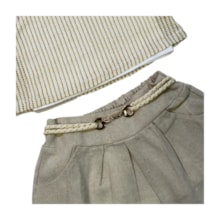 Conjunto Feminino Blusa e Saia Linho 2116 - Carol e Dani