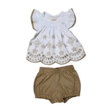 Conjunto Feminino Blusa e Shorts Bolinhas 2001212 - Milon 